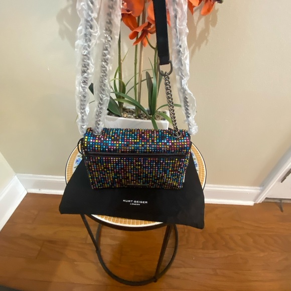 Kurt Geiger London Fabric Medium Kensington Black/Other One Size - Picture 6 of 10